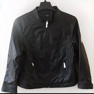 COPY - Women’s Simply Emma Faux Leather Fashion Jacket With Lining Plus Size 1X